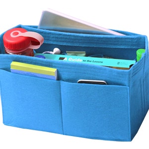 Pour Keepall 35 45 50 55 60 Organiseur feutre 3 mm, porte-bouteille, organisateur de sac de voyage fourre-tout Light Blue