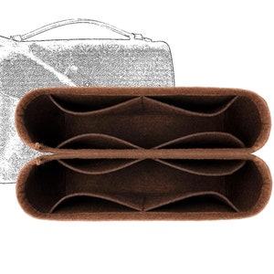 Organizer for [Pochette Metis] (Style MT 2pcs, Slim Design) Liner Protector Accessories Bag Cosmetic Makeup Handbag Insert