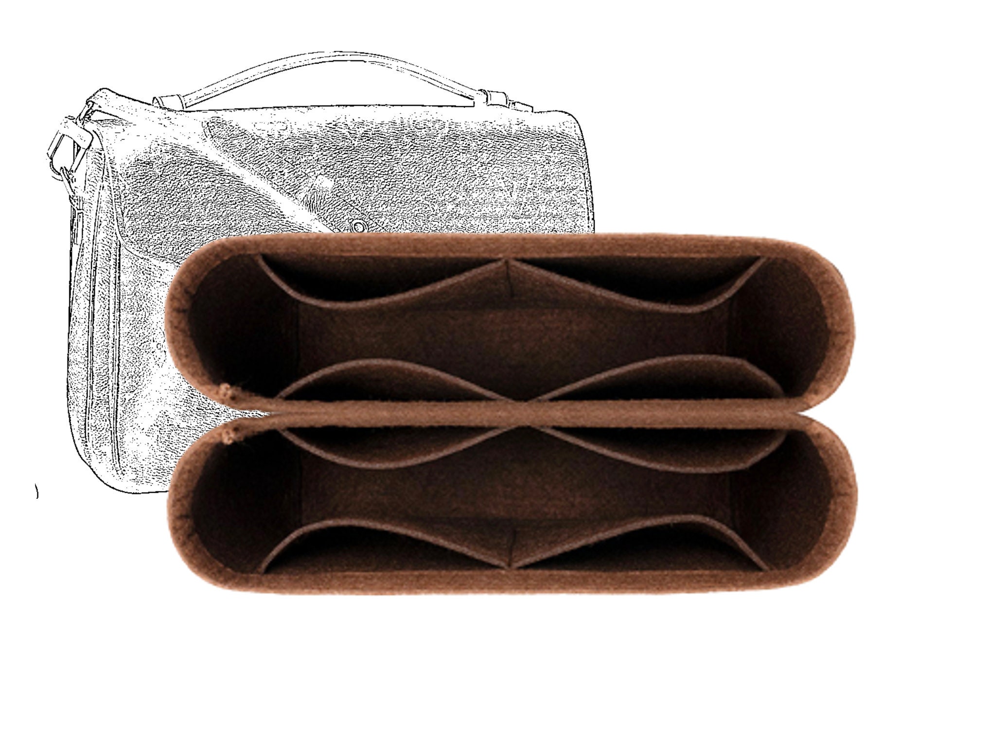 Bag Organizer for LV Pochette Metis (Set of 2) - Premium Felt (Handmade/20  Colors)