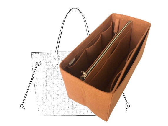 Neverfull GM MM PM Bag Organizer w/ Double Zipper Pockets 