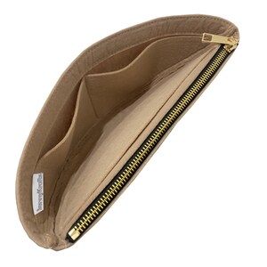 For [Discovery Bumbag] Bum Bag Organizer, High Rise HighRise, PM Felt Purse Insert Organiser, Zip Zipped Pocket, Golden or Silver Zipper image 5