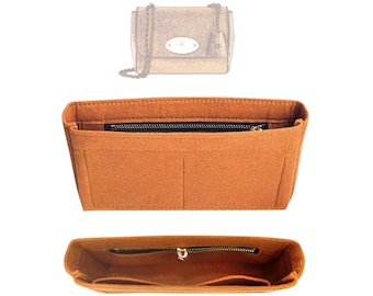 Organizador de bolso [Lily pequeño/mediano], forro interior, delgado con bolsillo con cremallera (SlimZip)