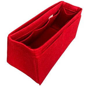 For Kelly Retourne 25 28 32 35 40 Tapered Bag Organizer Tote Organiser Felt Purse Insert Cherry