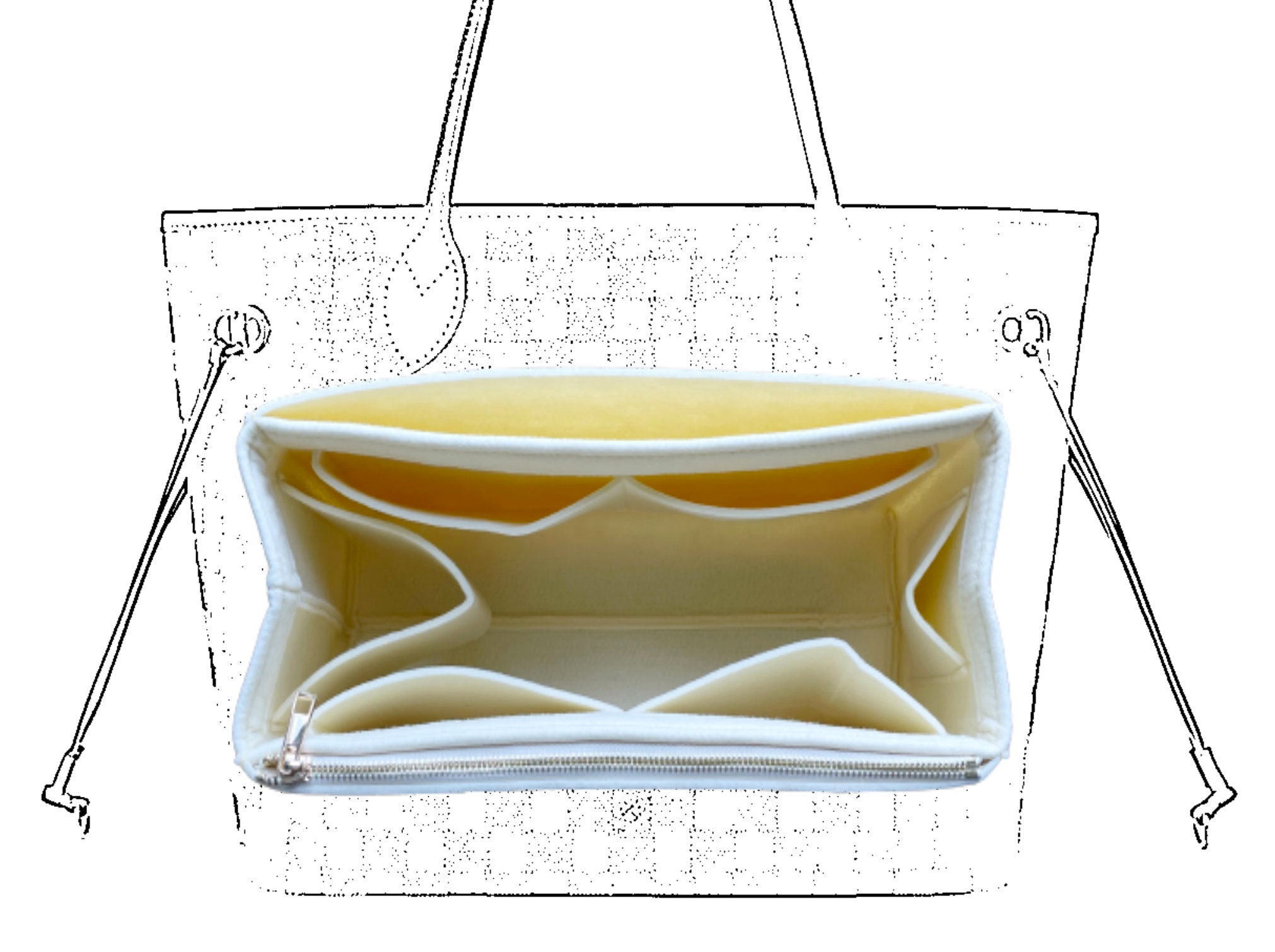 Tote Bag Organizer For Louis Vuitton Tournelle MM Bag Single Bottle Ho