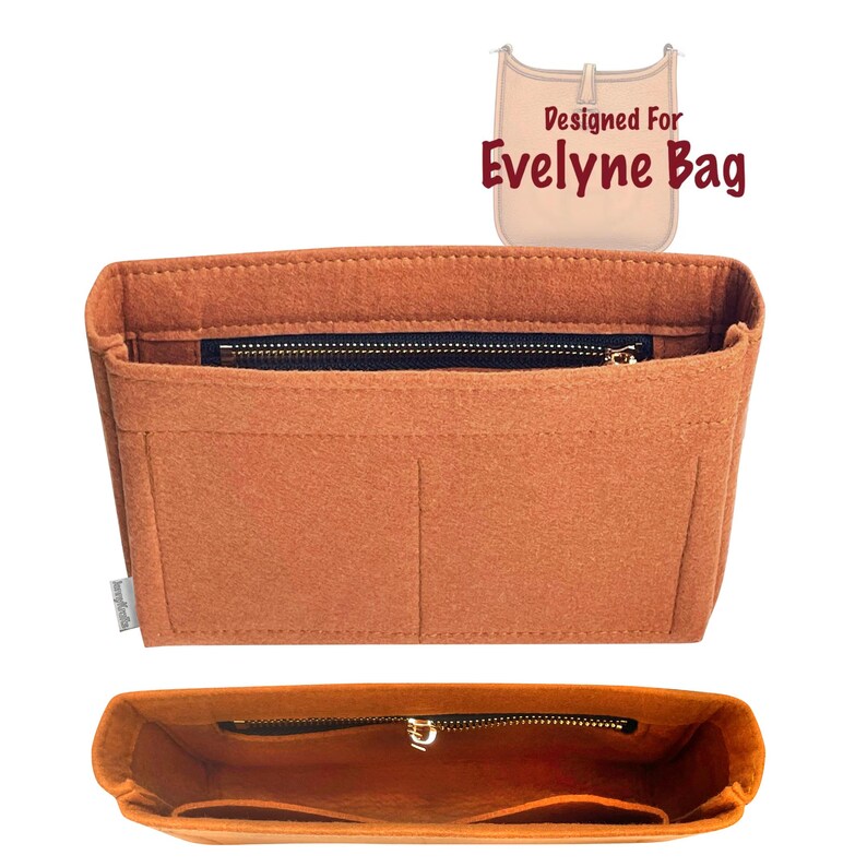 Do torby [Evelyne] 16 29 33 40 PM GM Tpm Tgm Mini rozmiar, organizer do torebki, wkładka ochronna, kolor akwamaryna, smukły z kieszenią na zamek błyskawiczny (SlimZip) zdjęcie 8