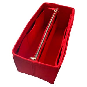 Maßgeschneidert in jeder Größe, 3 mm dickem Filz, Geldbörse Organizer (mit abnehmbarer Reißverschlusstasche), Tragetasche Einsatz, Reißverschluss Laptop iPad Tasche