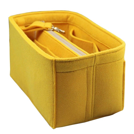 Customizable Felt Tote Bag Organizer, Purse Insert (Water Bottle Holder & Zip  Pocket & Detachable Pouch) - JennyKrafts