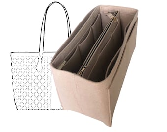 Organisateur pour Ophidia GG Soft Tote (w / Sac à glissière détachable) Tote Felt Purse Insert Handbag Shaper Fit Laptop iPad