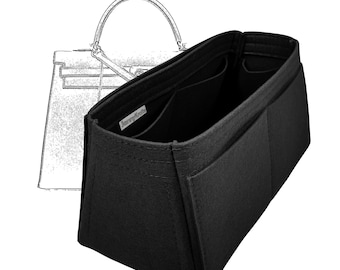 For [Kelly Retourne 25 28 32 35 40 42 Maxi] (Tapered Bag Organizer) Tote Organiser Felt Purse Insert