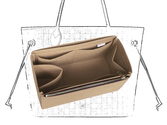 Felt Bag Organizer with Top-Closure Style for Neverfull MM and GM