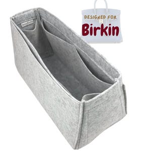 Voor [Birkin, 25 30 35 40 42 45 50 JPG] Organizer tas voor taps toelopende tas, tas vilten organizer voeringbeschermer (stijl taps toelopend)
