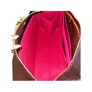 For [Keepall Bag] Organizer, 25 35 45 50 55 60 City XS, Tote Purse Insert Liner Duffel Organiser (3mm Felt, Water Bottle Holder)