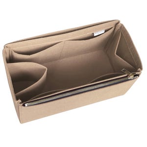 Per [Jack Heritage Borsa in pelle anticata] Organizer da inserire, Zebra Leopard Nero Espresso Marrone Chiaro, Borsa (con cerniera singola e porta borraccia) immagine 10