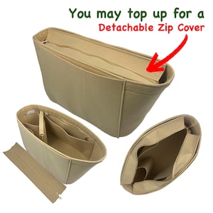 Organizador de bolso Neverfull Tote, GM MM PM Bb, tamaño grande, mediano, pequeño, mini, L M S, forro organizador de fieltro (estilo oblongo) imagen 4