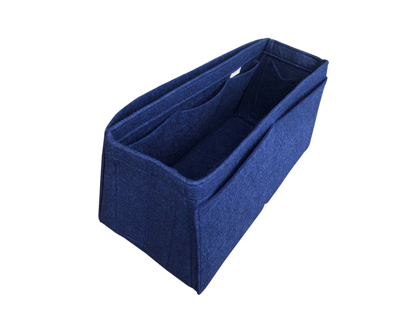 Organiseur pour BIRKIN 25, 30, 35, 40, 50 Style W, Organiseur pour sac conique, sacoche de docteur en feutre Navy Blue