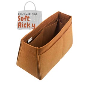 For [Soft Rick.y 18 27 33] Tote Bag Organizer, Felt Purse Insert Liner Organiser, Shaper Protector (Style Tapered)