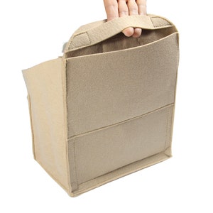 Customizable Backpack Organizer Felt Insert (Rounded Top with Handle), Travel Bag Purse Tote Shaper Mummy Bag