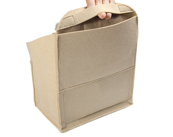 Customizable Backpack Organizer Felt Insert (Rounded Top with Handle), Travel Bag Purse Tote Shaper Mummy Bag