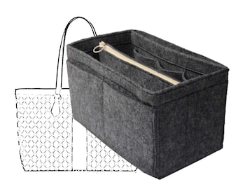 Organizador para bolso de mano suave Ophidia GG (con bolsa con cremallera desmontable), inserto de fieltro para bolso, moldeador para portátil y iPad.