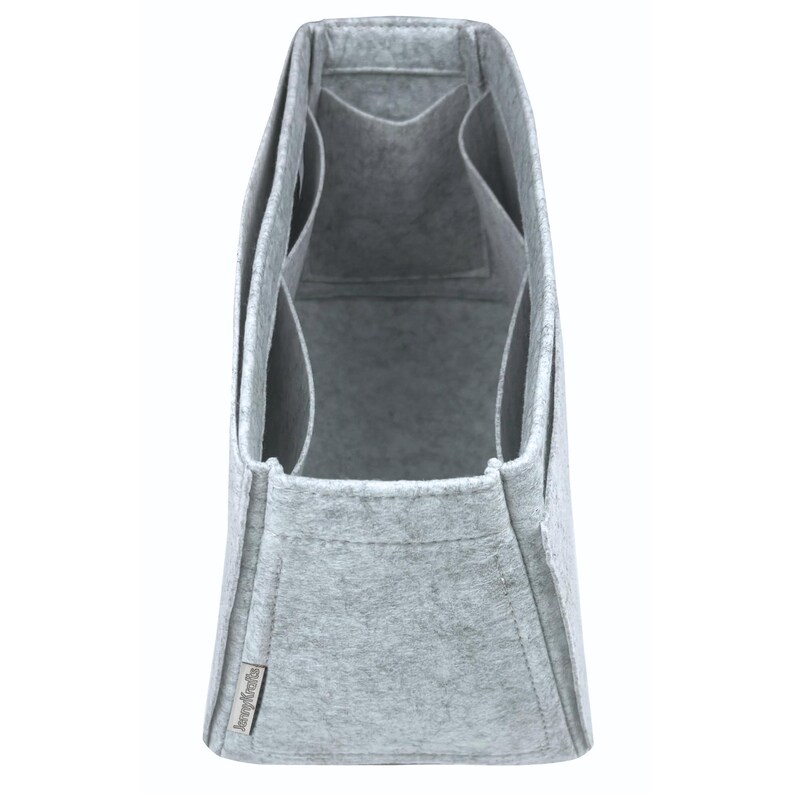 [BLEECKER BUCKET BAG] トートバッグオーガナイザー、フェルト製財布インサートライナーオーガナイザー、シェイパープロテクター（テーパードスタイル） 画像 11
