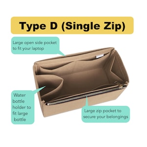 JennyKrafts bag organizer type D single zip
