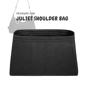 För [Juliet Shoulder Bag] Handväska, Röd Smal Blixtlåsficka, Filtinsats (SlimZip)