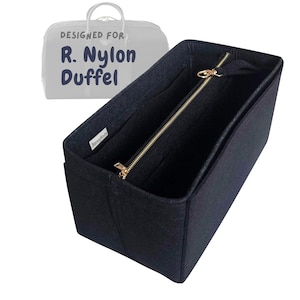 For [R. Nylon Duffel] Bag Insert Organizer, Large Medium Small, Tote Purse Liner Shaper (w/ Detachable Zipper Bag)