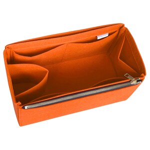 Per [Jack Heritage Borsa in pelle anticata] Organizer da inserire, Zebra Leopard Nero Espresso Marrone Chiaro, Borsa (con cerniera singola e porta borraccia) immagine 15