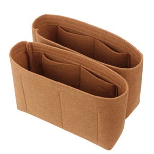 For [Mokki] A Pair Liner Protector (Slim Design), Felt Lining Tote Bag Insert Cosmetic Makeup Handbag