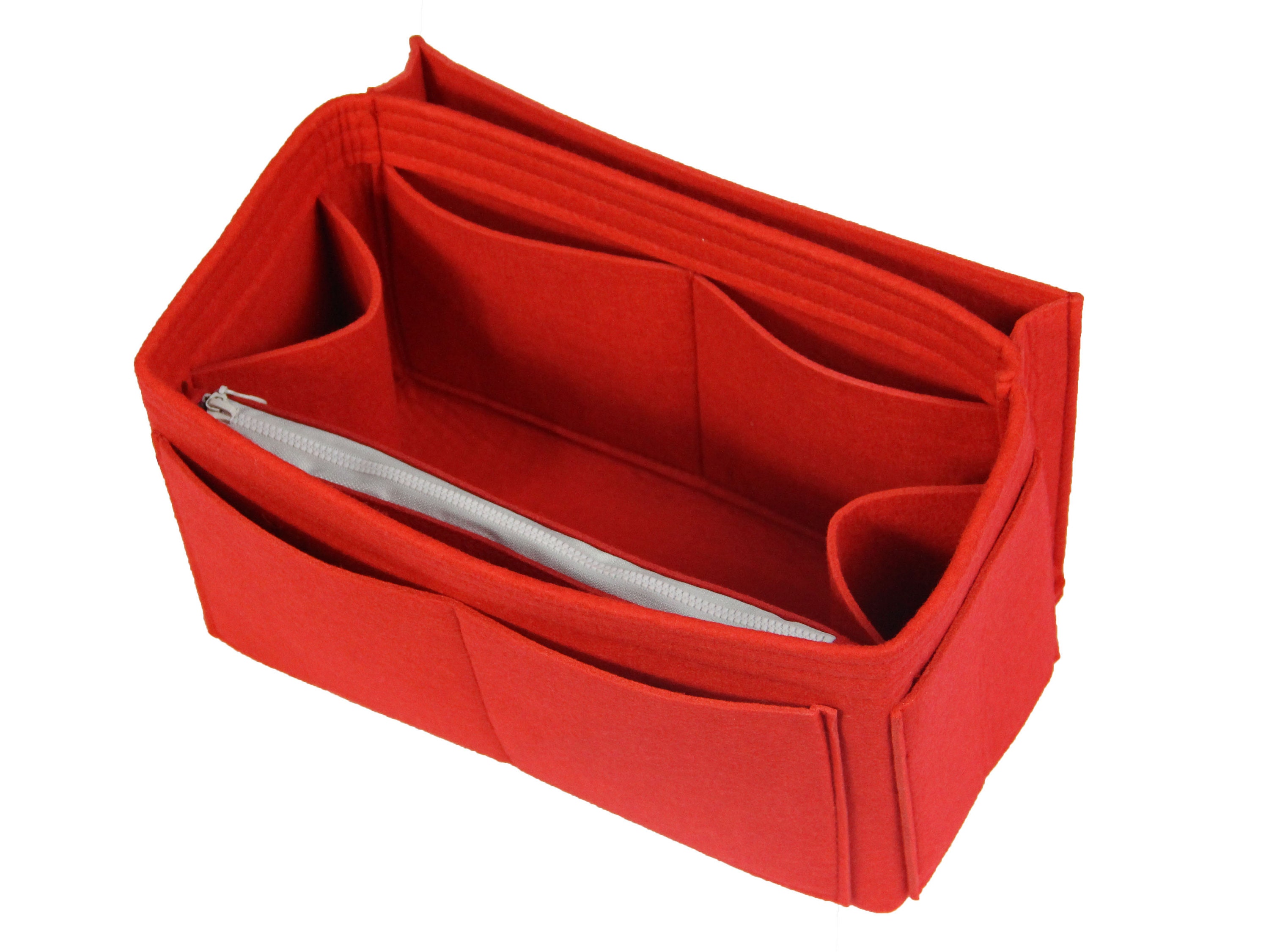 Customizable Felt Tote Bag Organizer, Purse Insert (3mm Felt, Detachable  Pouch w/ Metal Zip) - JennyKrafts