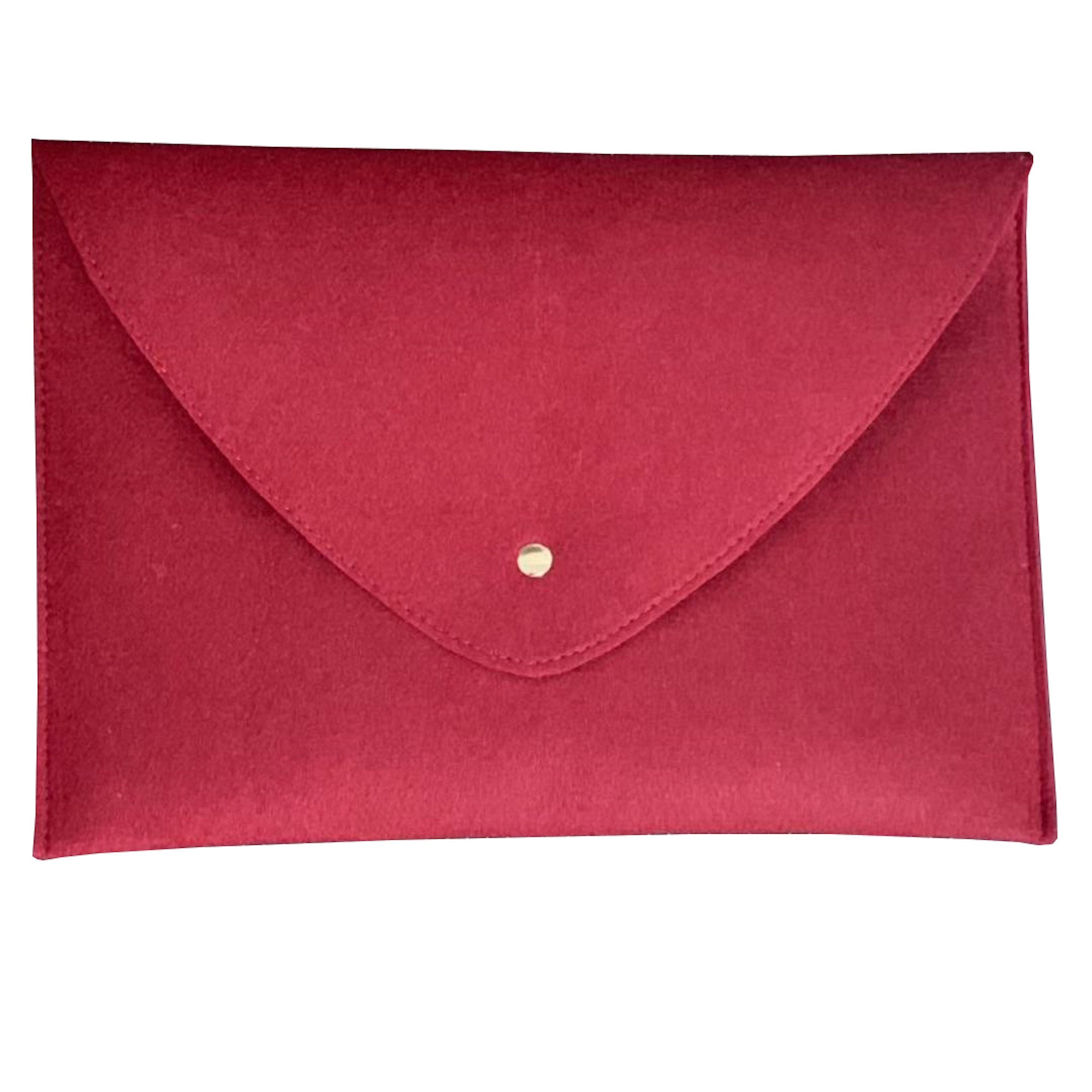 Felt Laptop Bag Organizer Sleeve Pocket With Metal Etsy