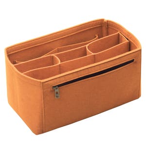 Anpassbarer Geldbörsen-Organizer (w / Abnehmbarer Fächer) Filz-Geldbeutel-Einsatz Kosmetik-Make-up-Handtasche mit Reißverschluss