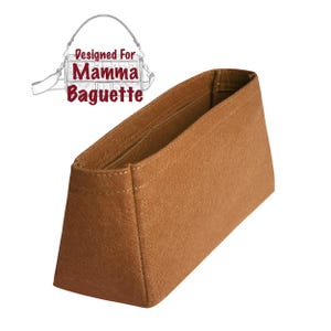 For [Baguette] Bag Insert Organizer, Large Medium 27cm Mini Nano Chain Midi Mamma 1997, Purse Liner, Slim Design