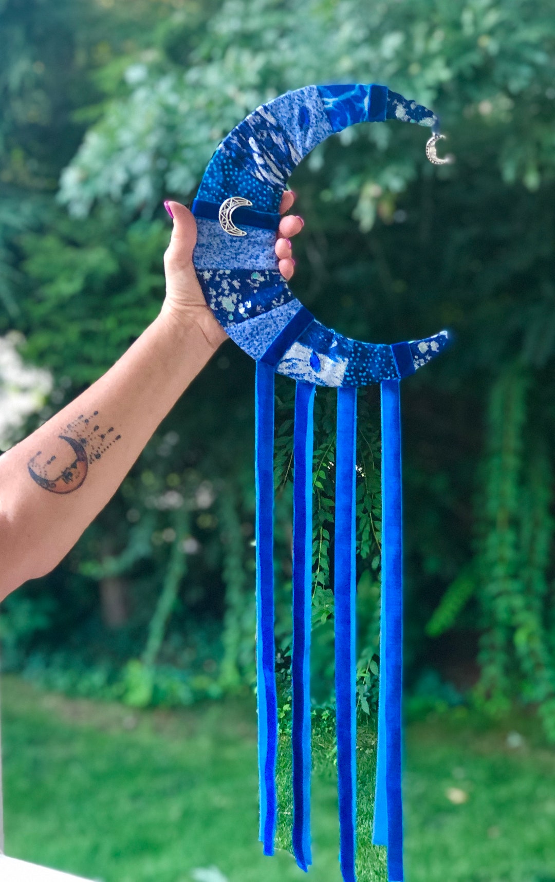 Blue Moon Dream Catcher Etsy