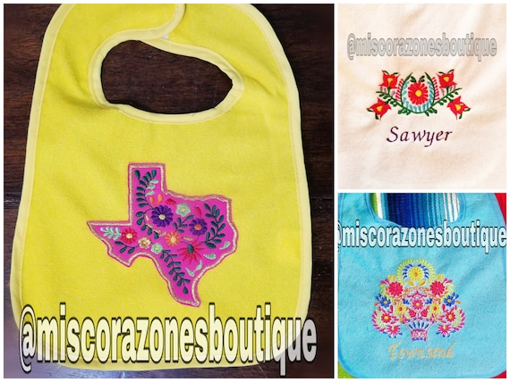 monogrammed baby bibs