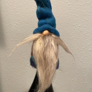 Gnome bottle topper-handmade-needle felted