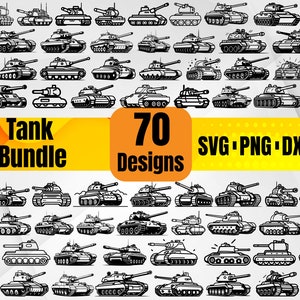 Tank SVG – Military Vehicle, Army Design, War Machine, Tactical Clipart, Digital & Craft Design