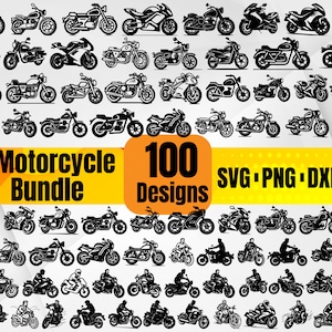 High Quality Motorcycle SVG Bundle, Motor Bike svg, Chopper svg, Motorcycle monogram, Motorcycle dxf, Motorcycle png, Motorcycle vector