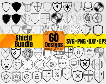 Shield Svg - Classic Emblem for Logos and Crafts