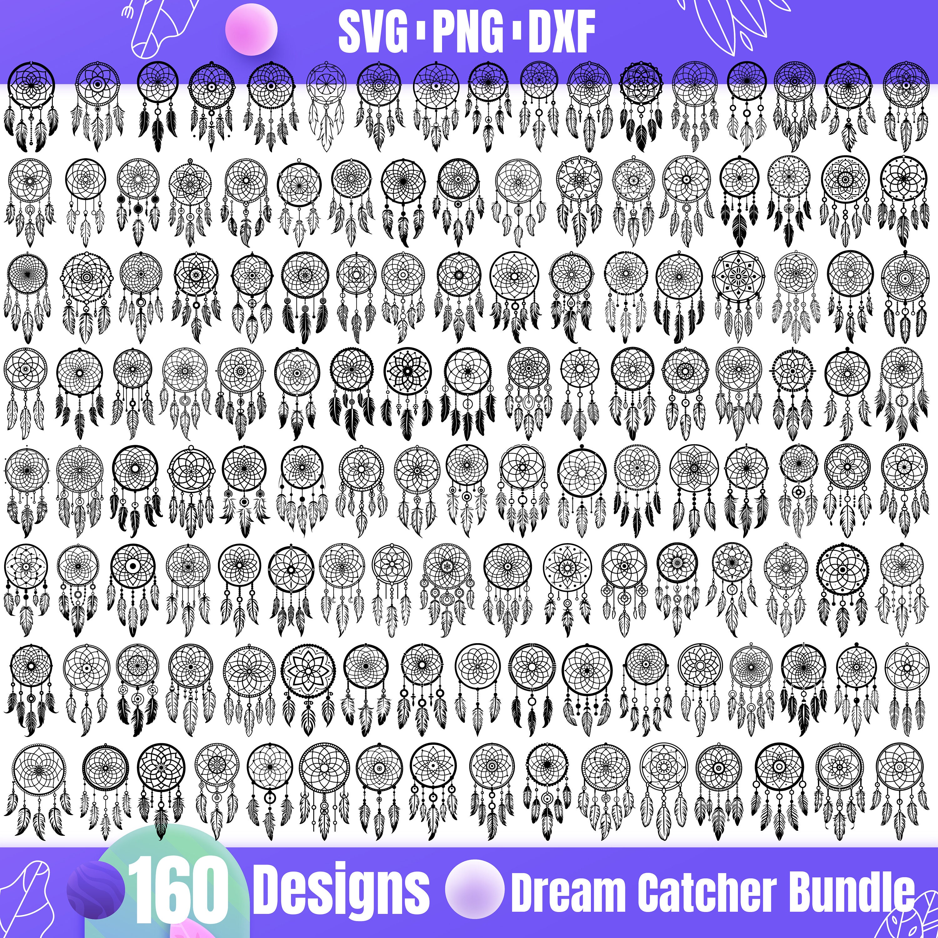 Dream Catcher - Quality DXF Icon Cricut Graphic by Creative Oasis