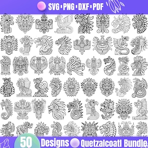 High Quality Quetzalcoatl SVG Bundle, Quetzalcoatl dxf, Quetzalcoatl png, Quetzalcoatl vector, Quetzalcoatl clipart, Quetzalcoatl print