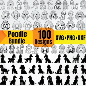 Poodle SVG – Elegant Dog Silhouette, French Poodle Clipart, Pet Lover Design for Digital and Craft Projects
