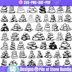 High Quality Pile of Stones SVG Bundle, Pile of Rocks svg,Pile of Stones dxf,Pile of Stones png,Pile of Stones vector,Pile of Stones clipart