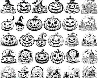 High Quality Halloween Pumpkin SVG Bundle, Halloween Pumpkin dxf, Halloween Pumpkin png, Halloween Pumpkin vector, Halloween Pumpkin clipart