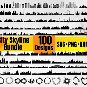 High Quality City Skyline SVG Bundle, City Skyline svg, City Skyline dxf, City Skyline png, City Skyline eps, City Skyline vector