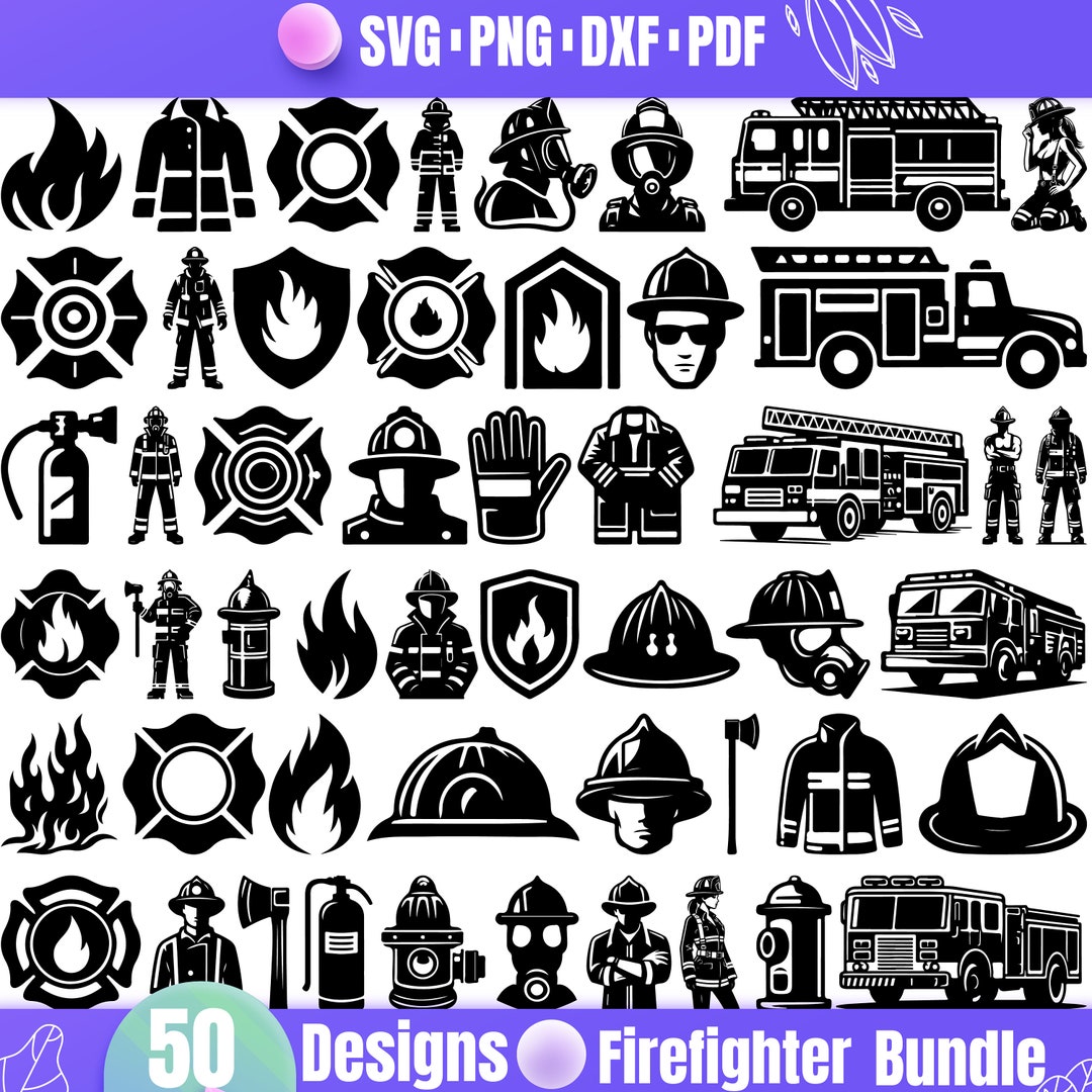 Firefighting Svg Firefighter SVG – Fireman Helmet, Fire Rescue, Hero Tribute, Emergency ...