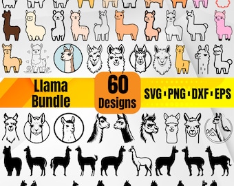Cute Llama SVG – Adorable Animal, Llama Design, Boho Decor, Fun Pet Art, Digital & Craft Design