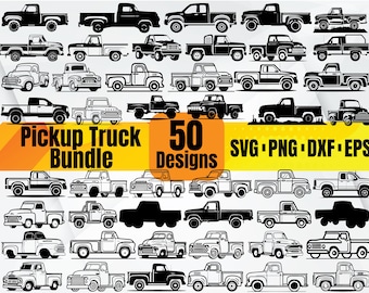 Pickup Truck 3 / Pickup Truck SVG / SVG Cut File / Car Decal SVG ...