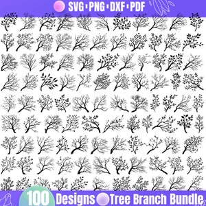 High Quality Tree Branch SVG Bundle, Tree Branch dxf, Tree Branch png, Tree Branch vector, Tree Branch clipart, Branches svg, Tree Graphic