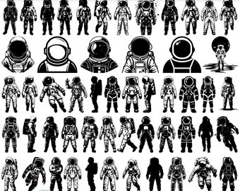 High Quality Astronaut SVG Bundle, Astronaut dxf, Astronaut png, Astronaut vector, Astronaut clipart, Astronaut printable, Space svg